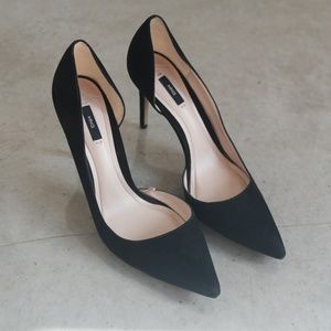 Mango Heels in Suede